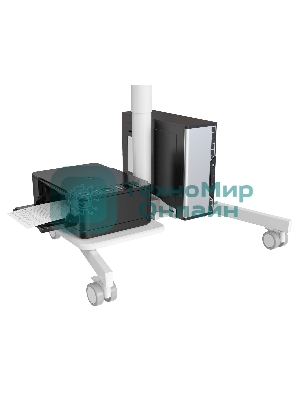 Стол для ноутбука Cactus VM-FDS108 столешница МДФ белый 71x39.2x110см (CS-FDS108WWT)