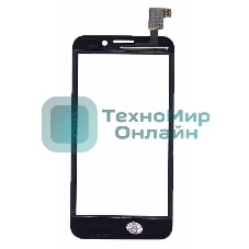 Сенсорное стекло (тачскрин) для Alcatel One Touch Snap 7025D, черное