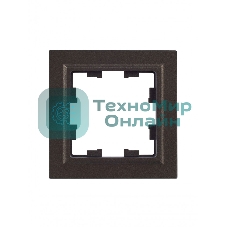 Рамка 1-местная IEK BRITE РУ-1-БрТБ темная бронза