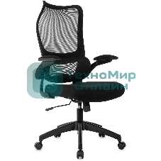 Кресло руководителя Бюрократ Sigma 1 черный сетка/ткань крестов. пластик