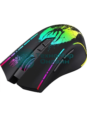 Мышь беспроводная Defender Kronos GM-695 черный, 1600 dpi, радиоканал, USB, кнопки - 7