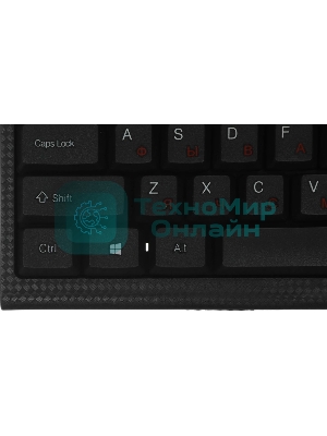 Клавиатура проводная Oklick 120M, USB, черный