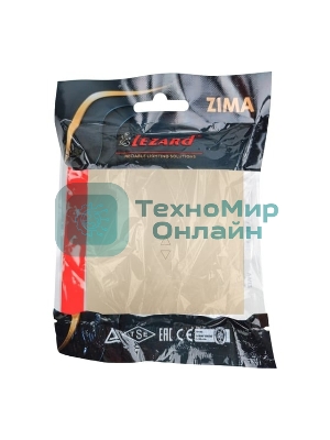 Выключатель проходной 1-кл. СП ZIMA IP20 10А безвинт. зажим зол. LEZARD 704-3688-105QC
