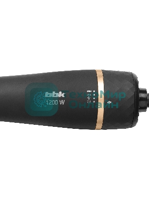 Фен-щётка BBK BHC3500 черный/шампань, 1200 Вт