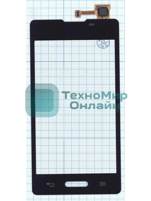Сенсорное стекло (тачскрин) для LG Optimus L5 II E450 E460, черное