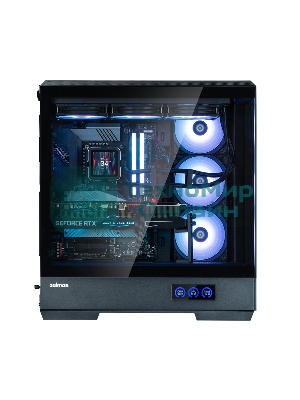 Компьютерный корпус ZALMAN P50 DS, ATX, черный, WINDOW, 2x3.5