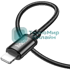 Кабель Hoco X89 Wind iP USB Type-C (m)-Lightning (m) 1м черный коробка