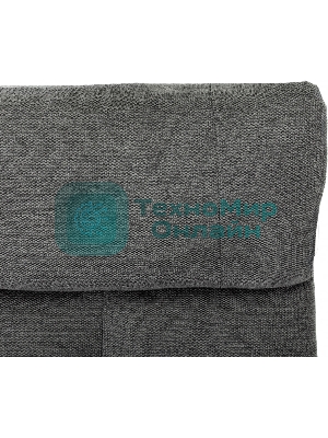 Кресло для дома Бюрократ Baron с пуфом серый, металл черный крестов. (BARON/GREY)