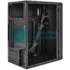 Компьютерный корпус Minitower ExeGate BAA-308U2-AA500 (mATX, БП AA500 с вент. 8см, 1хUSB+2хUSB 3.0, HD Audio, черный)