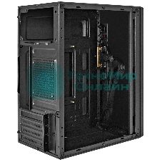 Компьютерный корпус Minitower ExeGate BAA-303-UNS350 (mATX, БП UNS350 с вент. 12см, 2*USB, HD Audio, черный)