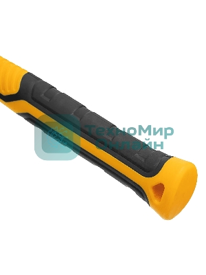 Киянка резиновая Denzel 225 г, черно-белая, фибергласовая рукоятка c TPR покрытием