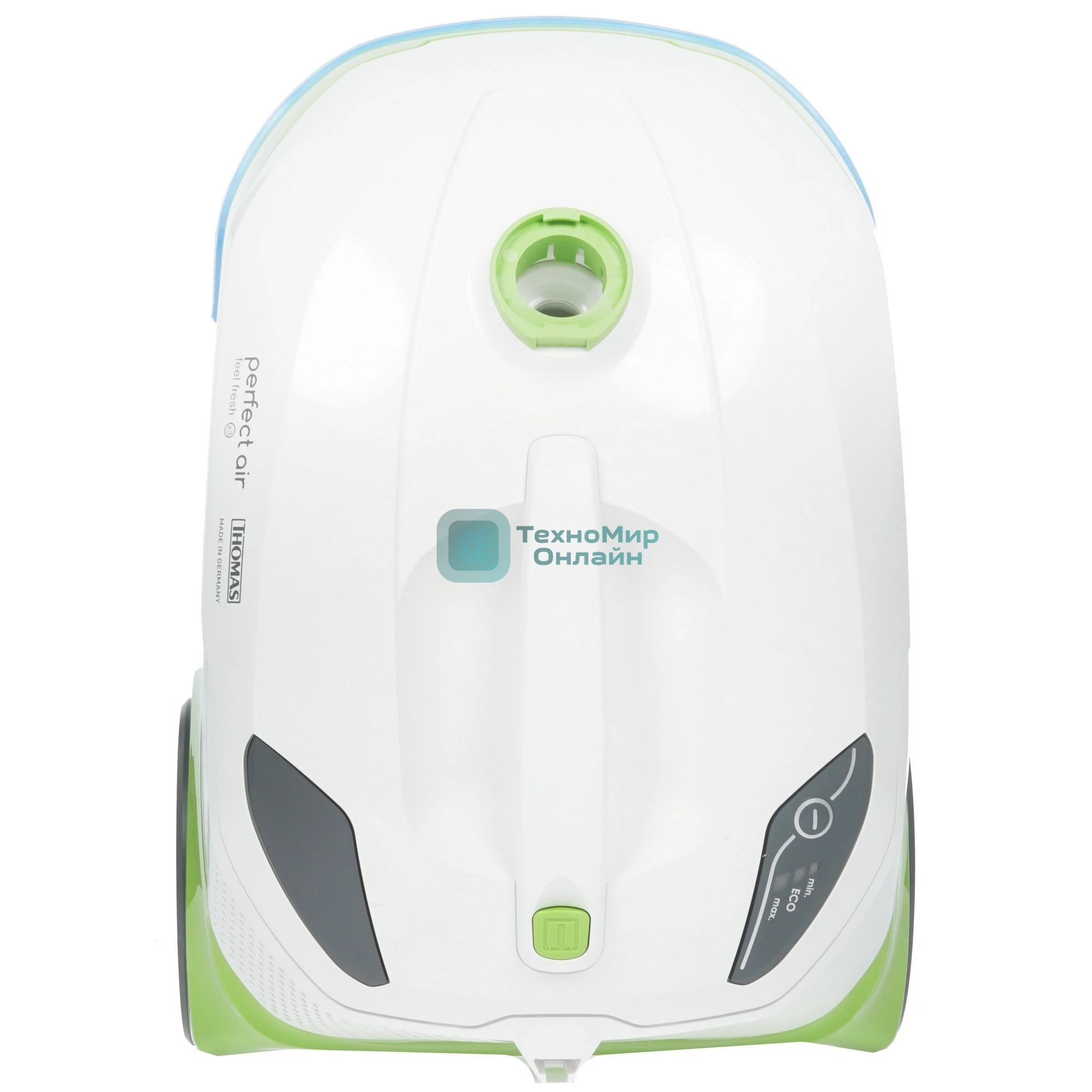 Пылесос Thomas Perfect Air Feel Fresh X3 белый/зеленый, 325/1700Вт, уборка сухая/влажная, пылесборник контейнер 2.6 л