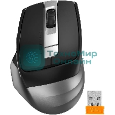 Мышь беспроводная A4Tech Fstyler FB35CS серый/черный, 2000 dpi, радиоканал, Bluetooth, USB, кнопки - 5