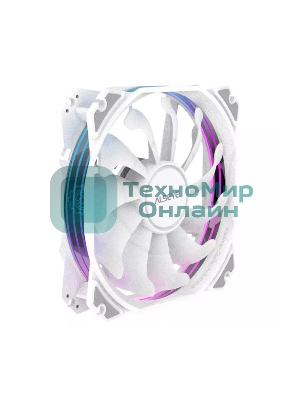 Вентилятор для корпуса Alseye M120-PWA белый, 120 мм, 1700 об/мин, 33.8 дБ, 4 pin