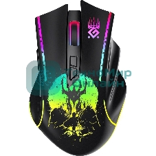 Мышь беспроводная Defender Kronos GM-695 черный, 1600 dpi, радиоканал, USB, кнопки - 7