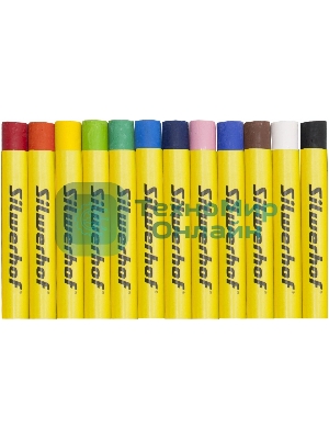 Масляная пастель Silwerhof Create 12 цветов, длина 70мм, диаметр 10мм