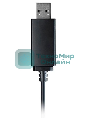 Гарнитура A4Tech HU-10 чёрный/белый, проводная