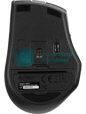 Комплект клавиатура+мышь A4Tech FStyler FG1035 беспроводной, USB, 2000 DPI, чёрный/серый