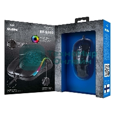 Игровая мышь SVEN RX-G860 чёрная (8 кнопок, 12800 dpi, USB, RGB подсветка )
