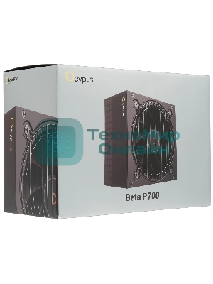 Блок питания 700W Ocypus Beta P700 BK (ATX, APFC, 20+4 pin, 120мм fan, PCI-E 6+2Px2, 3xSATA) (Beta-P700-N1HDBK024X-EU)