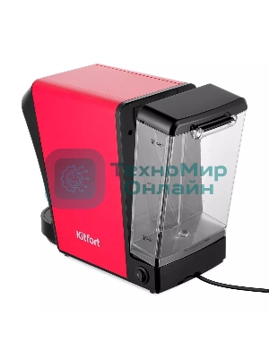 Кофеварка капсульная Kitfort КТ-7227 красный/черный, исп. кофе - капсулы/молотый, 0,8 л, 1400 Вт, 20 бар