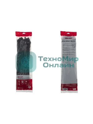 Хомут кабельный Rexant 7.6х450 нейл. черный (уп. 100 шт)