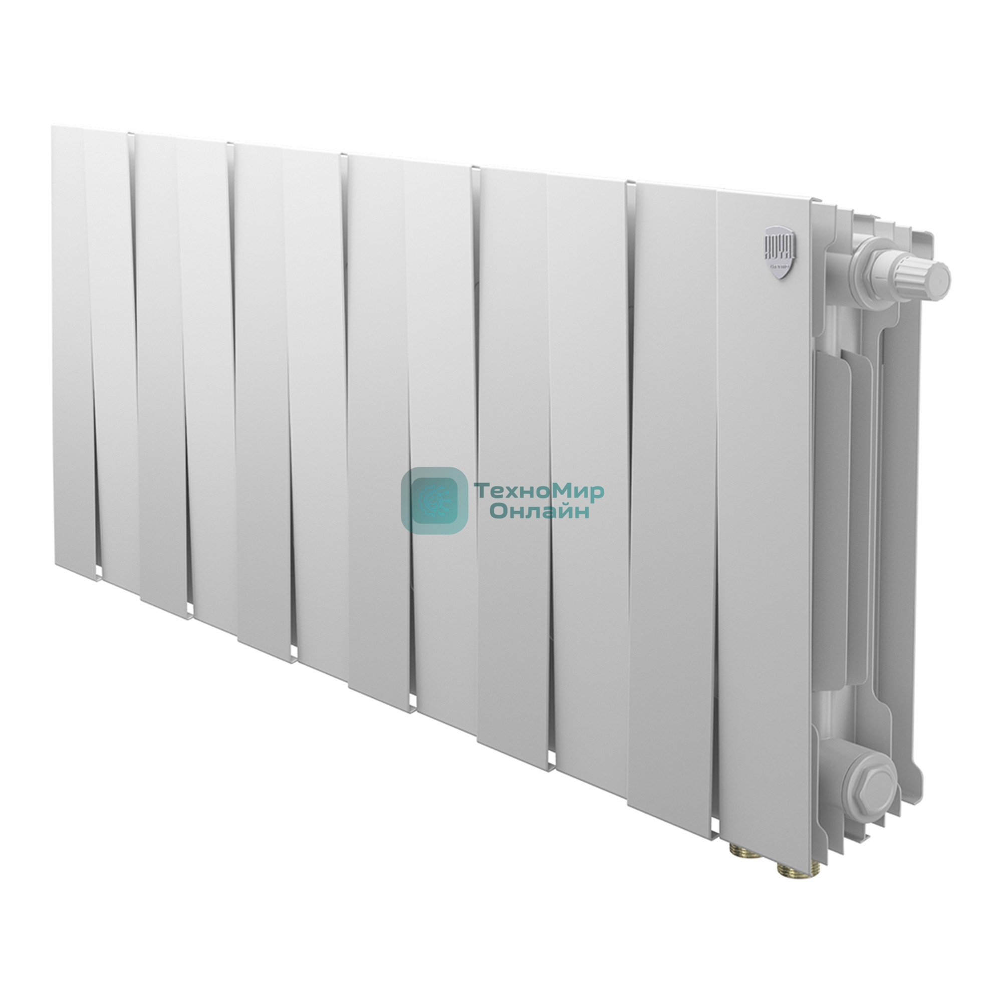 Радиатор биметаллический Royal Thermo PianoForte 300 белый VR80 - 12 секц.