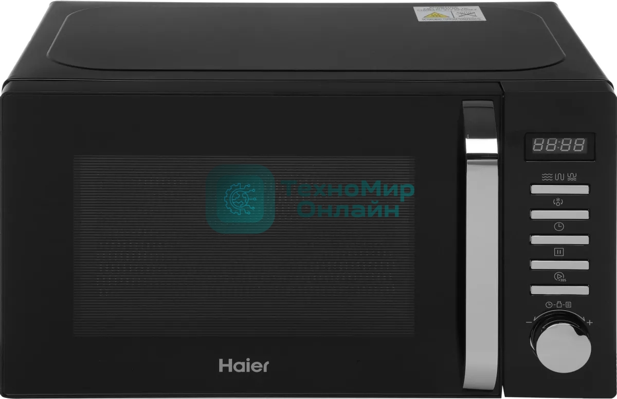 Микроволновая печь Haier HMB-DG208BA черный, 20 л, 800 Вт, переключатели - кнопки, поворотный механизм
