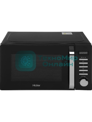Микроволновая печь Haier HMB-DG208BA черный, 20 л, 800 Вт, переключатели - кнопки, поворотный механизм