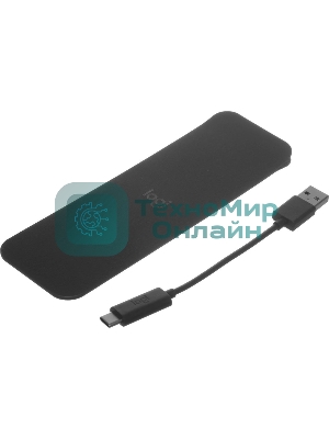 Презентер Logitech Spotlight Slate (серый, Bluetooth/2.4 GHz, перезаряжаемая литий-полимерная батарея 85мА·ч, 3D-акселерометр, гироскоп, кабель для зарядки, чехол) (арт. 910-004867, M/N: R-R0011/C-U0016)