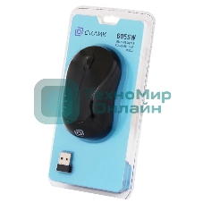 Мышь беспроводная Oklick 605SW черный, 1200 dpi, радиоканал, USB, кнопки - 3