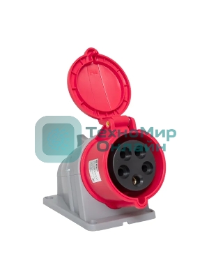 Розетка стационарная наружная EKF 125 ps-125-32-380-PRO PROxima 3Р+РЕ+N 32А 380В IP44