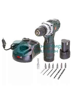 Дрель-шуруповерт Klpro KLNM1020, 10,8 В, 2 Ач, 30 Нм, бесщеточный