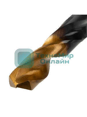 Сверло по металлу Denzel 11 мм, HSS-Tin, Golden Tip, 6 шт.