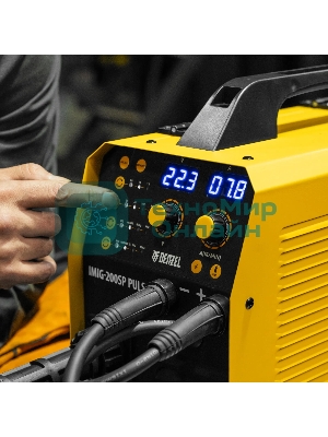Аппарат инвертор. полуавтомат. cварки Denzel IMIG-200SP Pulse, 200 А, ПВ 60%, катушка 5 кг