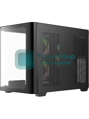 Компьютерный корпус Ocypus Iota C50 BK Curve ARGB Digital mATX без БП (Iota-C50-BKD300CD-GL)