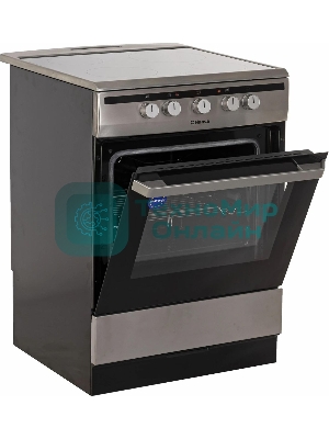 Плита электрическая Hansa FCCX64000 серебристый, конфорок 4 шт, духовка 69 л, 60 см x 85 см x 60 см