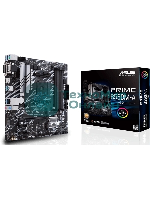 Материнская плата ASUS PRIME B550M-A/CSM, AM4, AMD B550, 4xDDR4, 4xSATA, 2xM.2, 1xPCIe 4.0 x16, 1xPCIe 3.0 x16, 2xPCIe 3.0 x1, 1xVGA, 1xDVI, 1xHDMI, 1x1Gb LAN, 2xUSB-A 10Gbps, 4xUSB-A 5Gbps, 3x3.5 мм, 7.1, mATX
