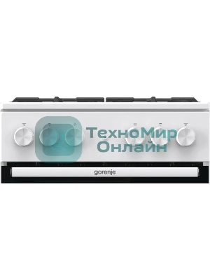 Плита газовая Gorenje GG5A11WF белый, конфорок 4 газовых, духовка 70 л, 50 см x 85 см x 59.4 см
