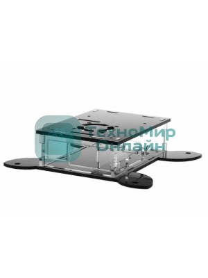 Корпус Qumo, VESA 100x100+вентилятор, Raspberry Pi 4, акрил, черный (RS043)