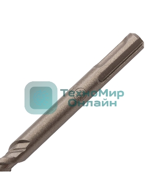 Бур по бетону Denzel двойная спираль, Cobalt W-tip, 12x210 мм, SDS PLUS