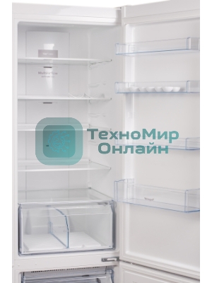 Холодильник Weissgauff CBN2WC2W2 INVERTER белый двухкамерный 280/108л морозилка снизу, No Frost