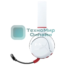 Гарнитура HyperX Cloud Mini белый, беспроводная + проводная, Bluetooth, до 25 ч, совместимость с PS5, Xbox