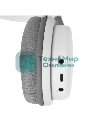 Гарнитура AULA G7 белый, беспроводная + проводная, до 65 ч, съёмный микрофон, подсветка