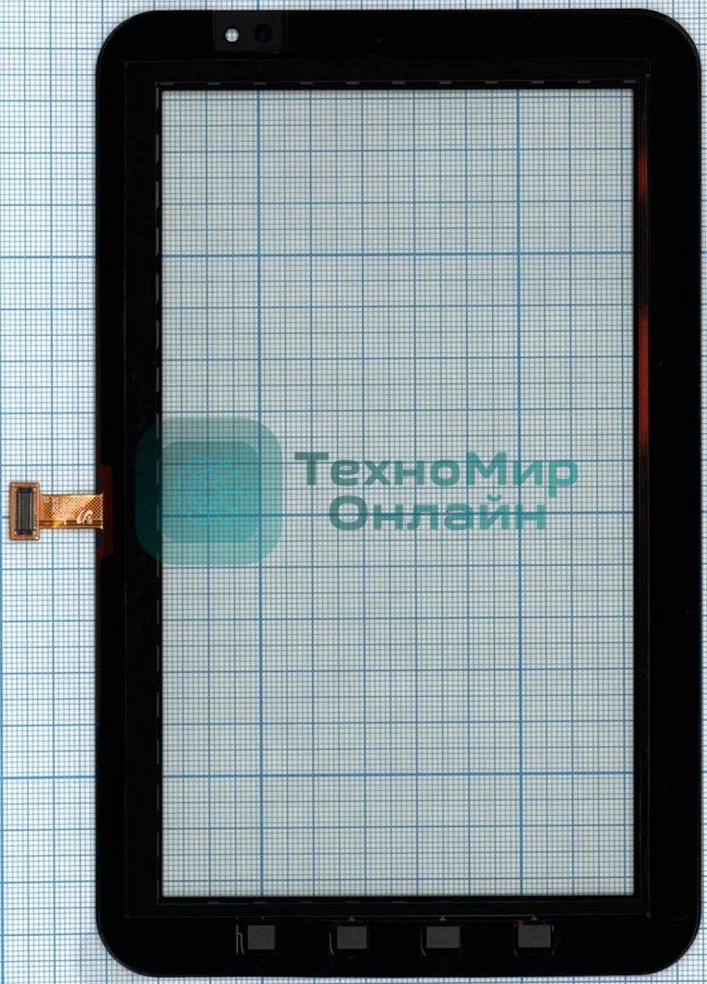 Сенсорное стекло (тачскрин) для Samsung Galaxy Tab P1000, черное
