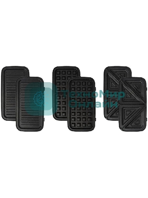 Вафельница Kitfort КТ-1674 1200Вт черный/серебристый