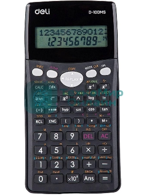 Калькулятор научный Deli ED-100MS черный 12-разр.