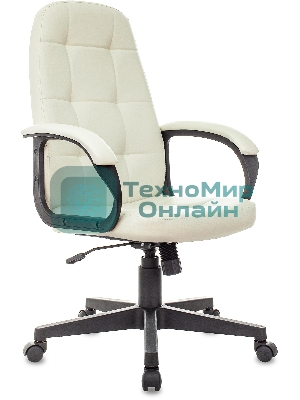 Кресло Бюрократ CH 002 OR-10 слоновая кость, экокожа