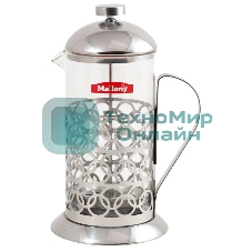 Френч-пресс MALLONY OLIMPIA,1000 мл, из жаропрочного стекла, в корп из нерж ст, T046-1000ML (950093)