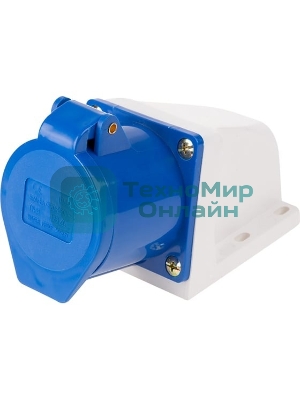 Розетка Rexant 123 стационарная 2Р+РЕ 32А 220В IP44